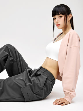 リップストップ カーゴ風 ワイドパンツ