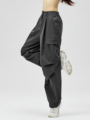 リップストップ カーゴ風 ワイドパンツ