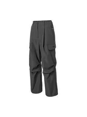 リップストップ カーゴ風 ワイドパンツ