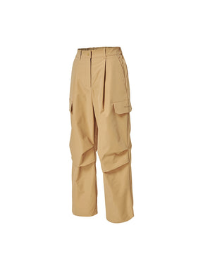 リップストップ カーゴ風 ワイドパンツ
