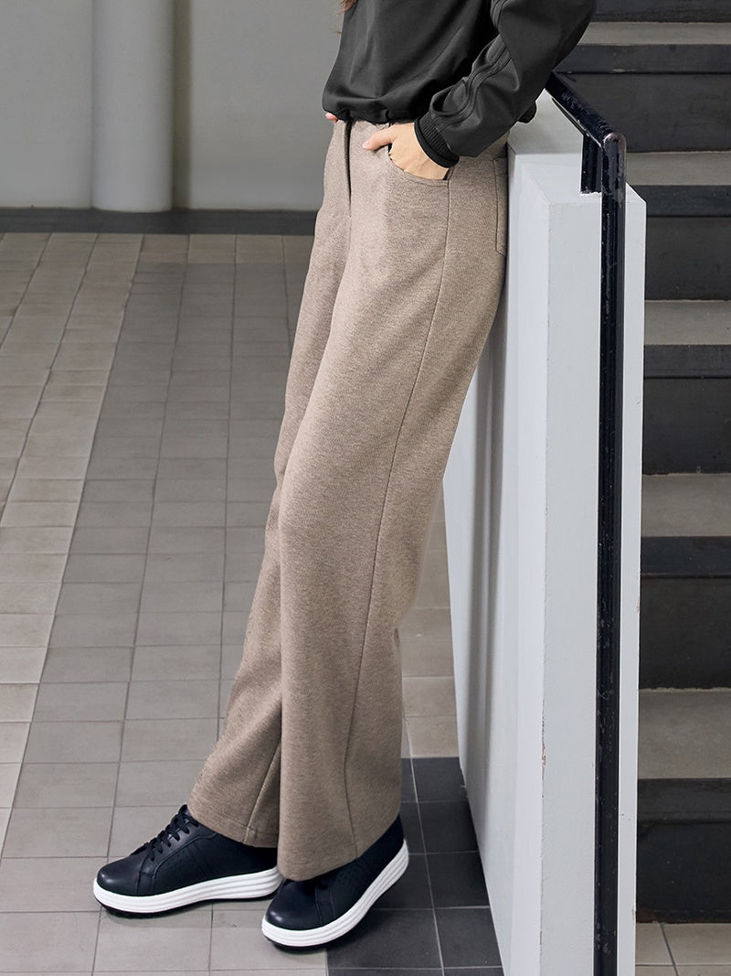 ソフトツイル セミワイドパンツ