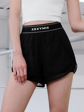 ウーブン ロゴ入りバンド 2in1 ショートパンツ