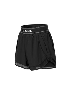 ウーブン ロゴ入りバンド 2in1 ショートパンツ