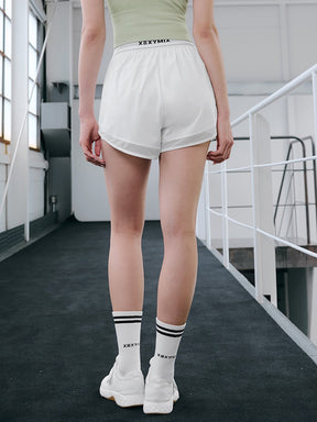 ウーブン ロゴ入りバンド 2in1 ショートパンツ