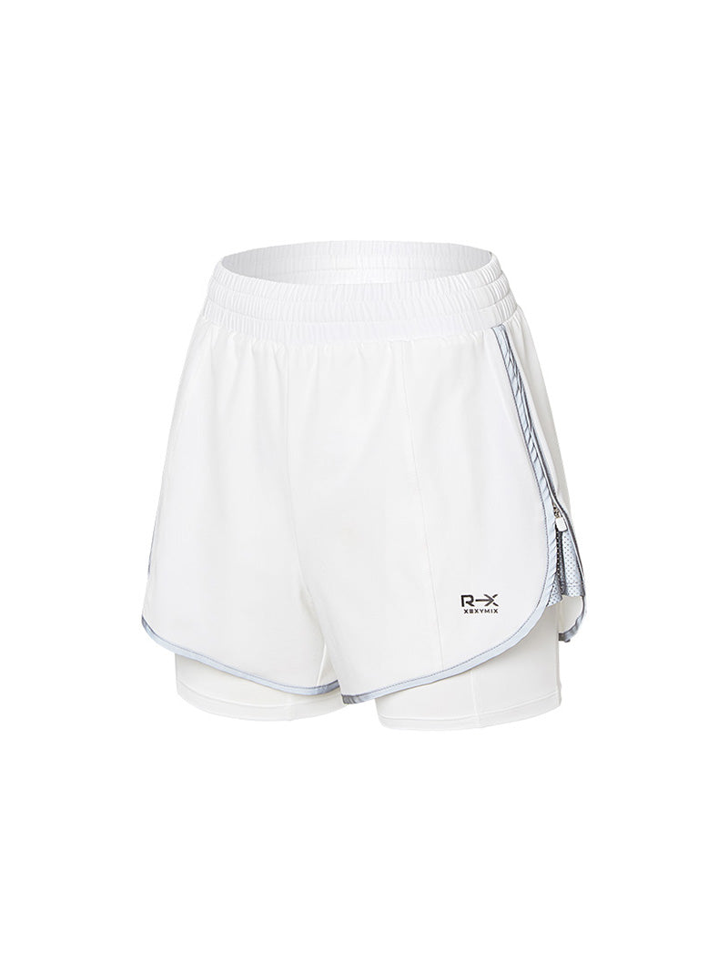 REXEIZEN ホワイト ショートパンツ REXEIZEN レキセイゼン デニムハーフパンツ ホワイト RXSS24SH02