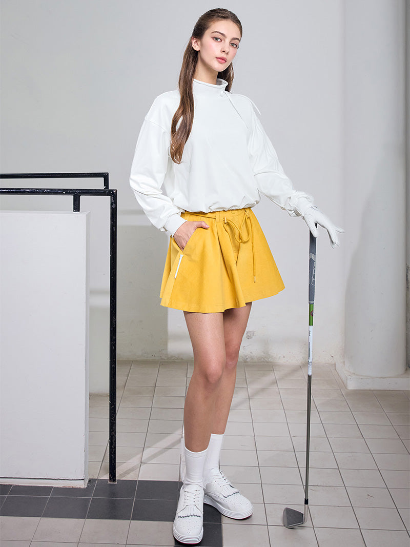 コーデュロイ フレア キュロットパンツ