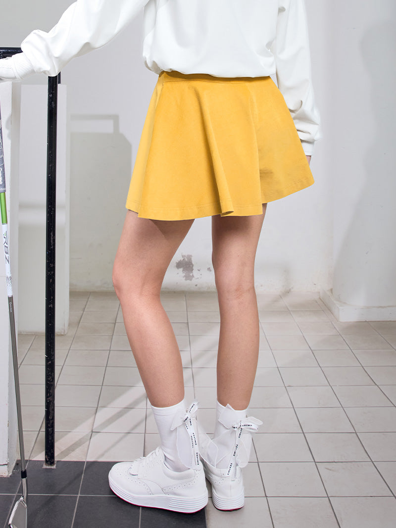 コーデュロイ フレア キュロットパンツ