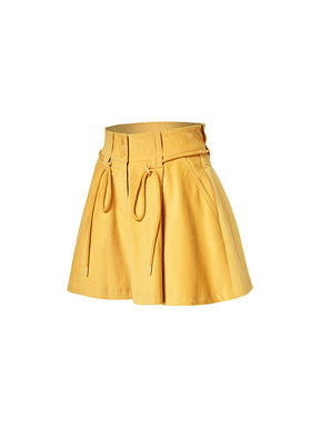 コーデュロイ フレア キュロットパンツ