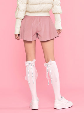 コーデュロイ フレア キュロットパンツ