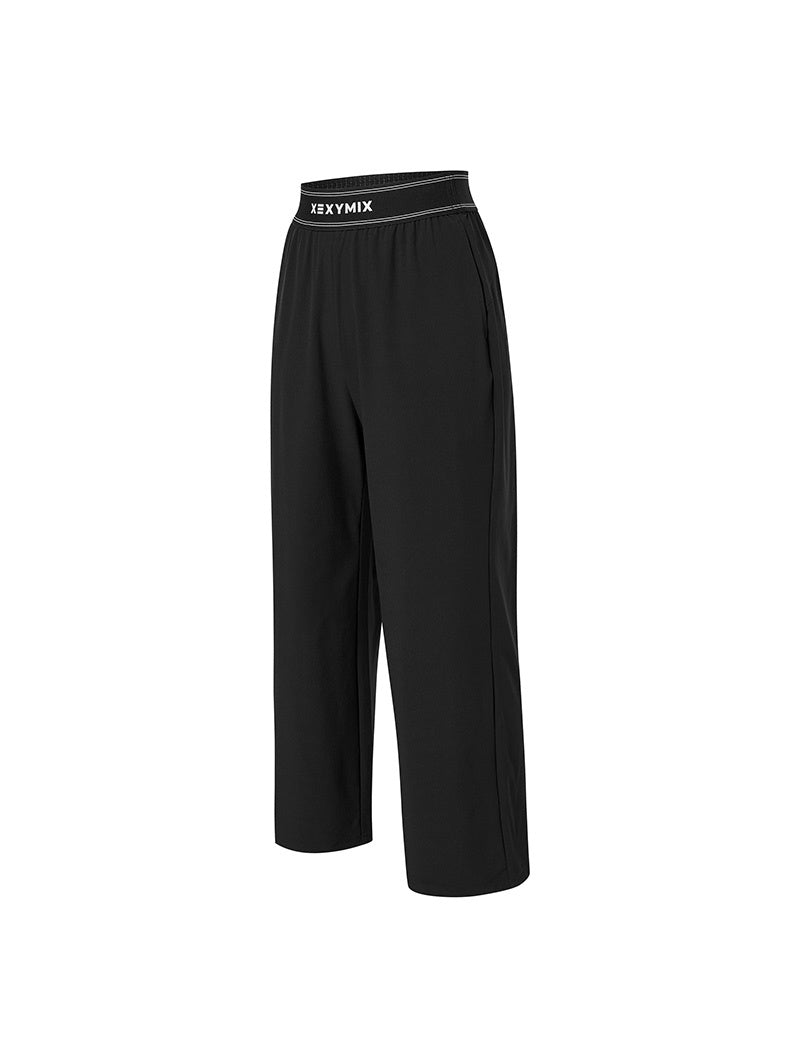 ロゴ入りバンド ワイドパンツ