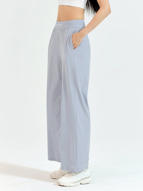 ロゴ入りバンド ワイドパンツ