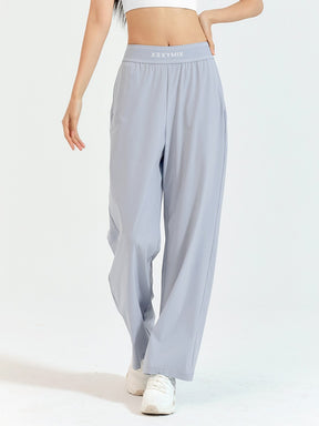 ロゴ入りバンド ワイドパンツ