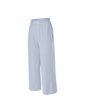 ロゴ入りバンド ワイドパンツ