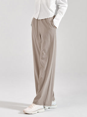 ロゴ入りバンド ワイドパンツ