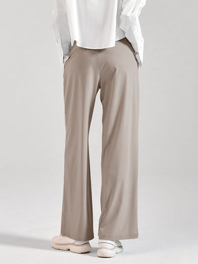 ロゴ入りバンド ワイドパンツ