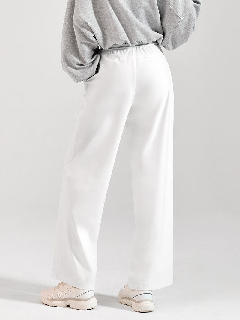 ロゴ入りバンド ワイドパンツ