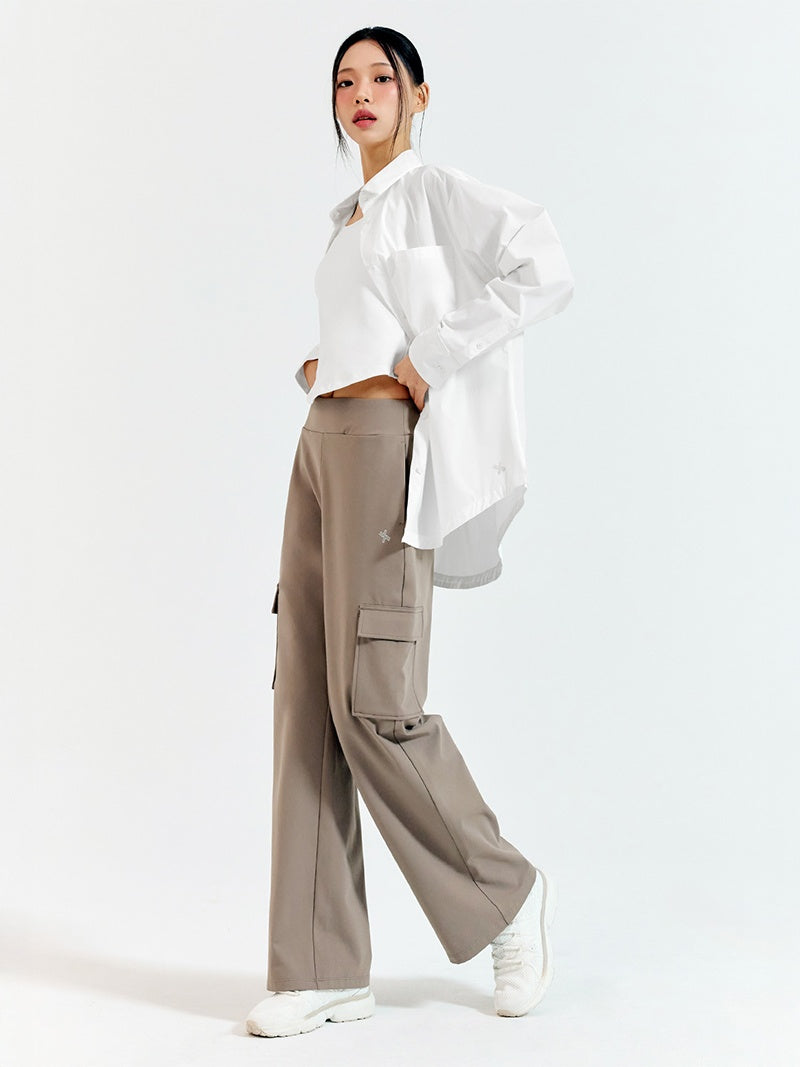 【裏起毛】ホールディングウォーム カーゴ ワイドパンツ