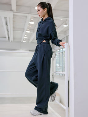 ソフトタッチ タック入り ワイドパンツ (単品)