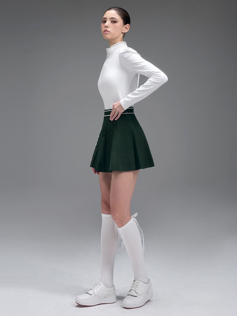 コンフォート ニット プリーツ スカート