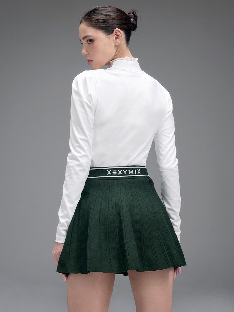 コンフォート ニット プリーツ スカート