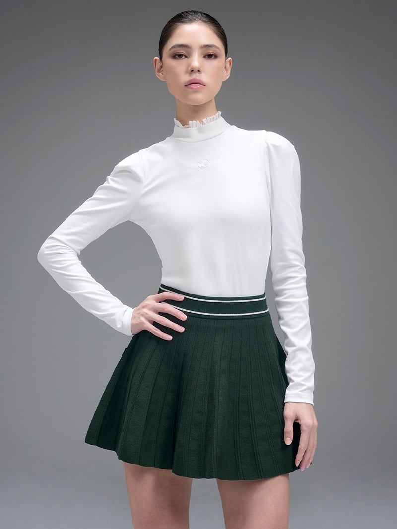 コンフォート ニット プリーツ スカート