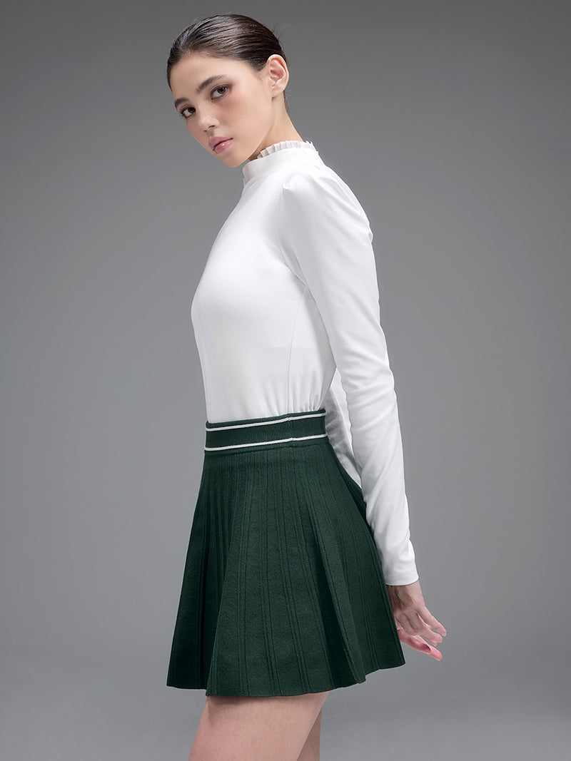 コンフォート ニット プリーツ スカート