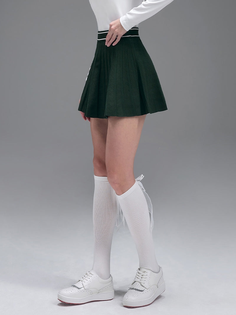 コンフォート ニット プリーツ スカート