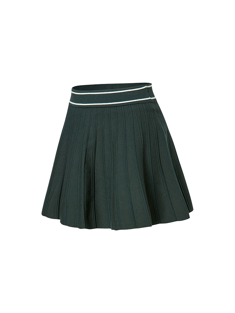 コンフォート ニット プリーツ スカート