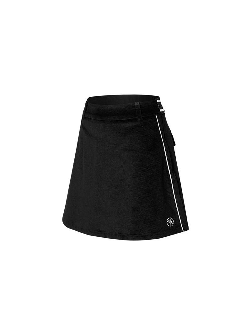 コーデュロイ 配色パイピング スカート (単品)