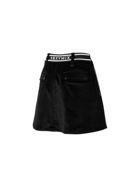 コーデュロイ 配色パイピング スカート (単品)