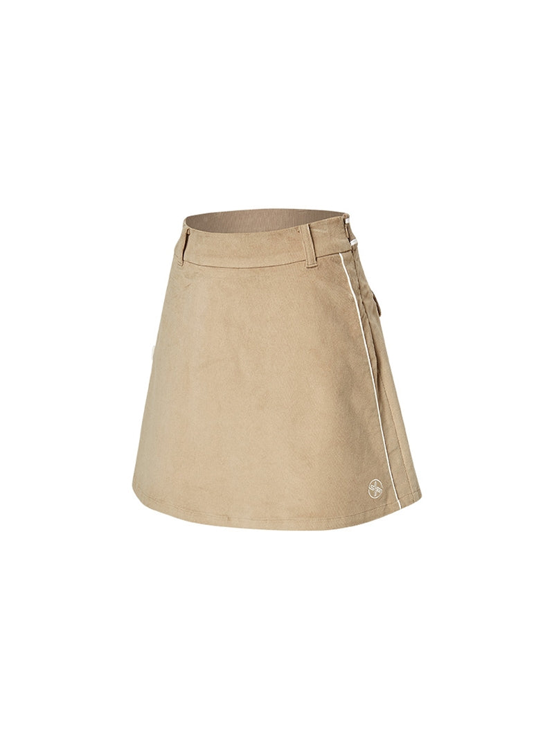 コーデュロイ 配色パイピング スカート (単品)