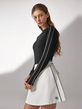 コーデュロイ 配色パイピング スカート (単品)