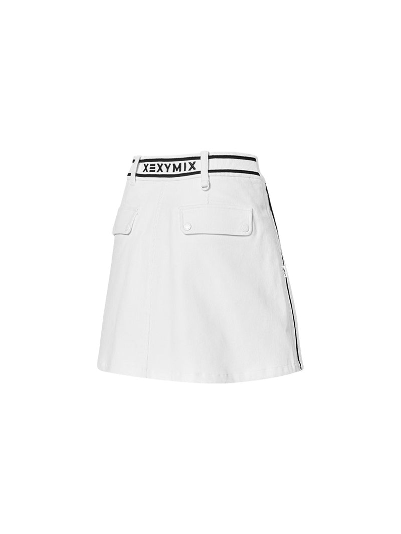 コーデュロイ 配色パイピング スカート (単品)