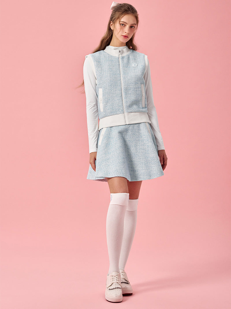 ソフト ツイード フレアスカート (単品)