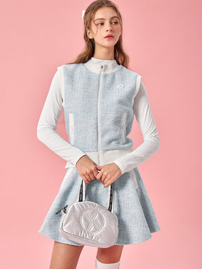 ソフト ツイード フレアスカート (単品)