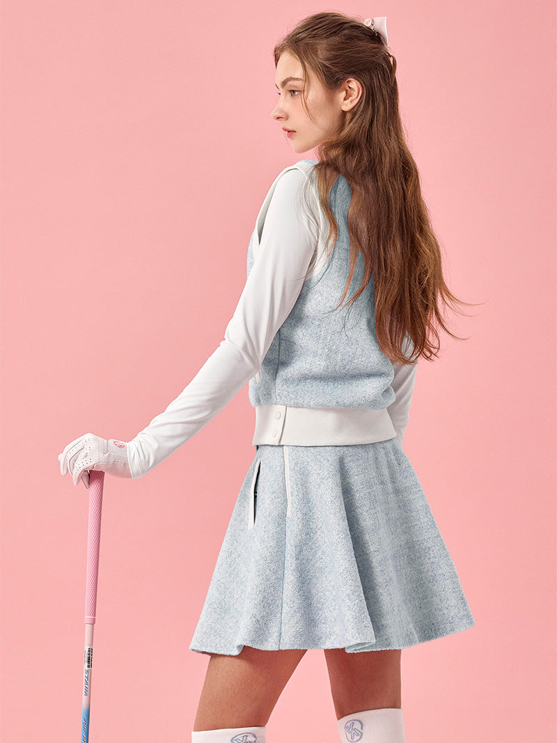 ソフト ツイード フレアスカート (単品)