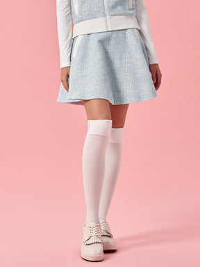 ソフト ツイード フレアスカート (単品)