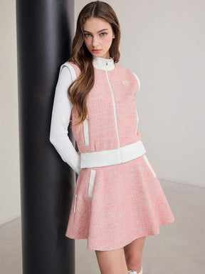 ソフト ツイード フレアスカート (単品)