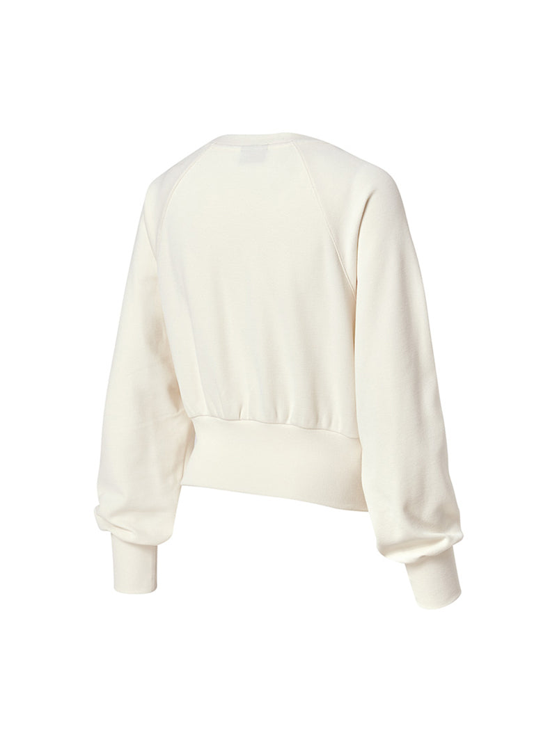 ワッフル地 ボリューム カーディガン