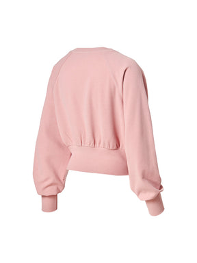 ワッフル地 ボリューム カーディガン