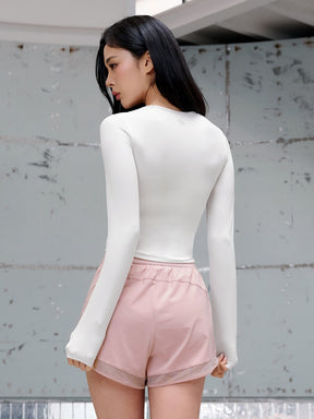 BLACK LABEL シグネチャー パワーライズ カットアウト パッド付き 長袖