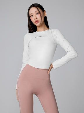 BLACK LABEL シグネチャー パワーライズ カットアウト パッド付き 長袖