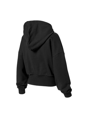 ソフトタッチ スリット入り クロップド丈 パーカー (単品)