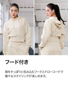 【SET】ソフトタッチ パーカー & ワイドパンツ