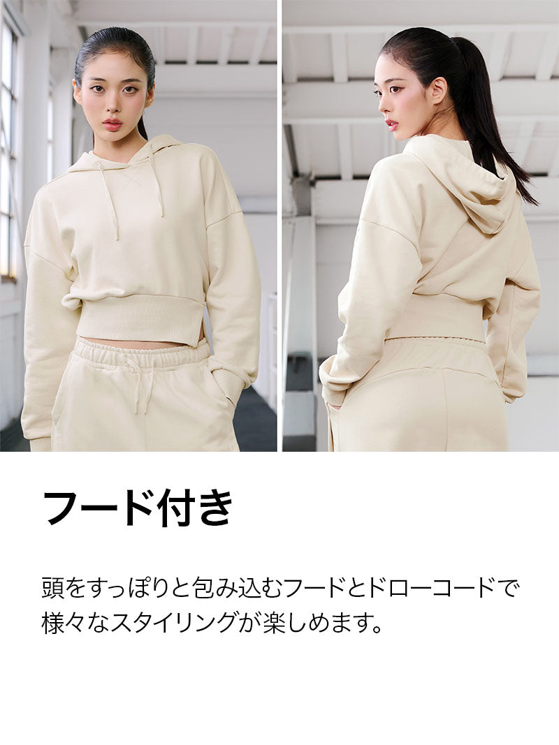 【SET】ソフトタッチ パーカー & ワイドパンツ