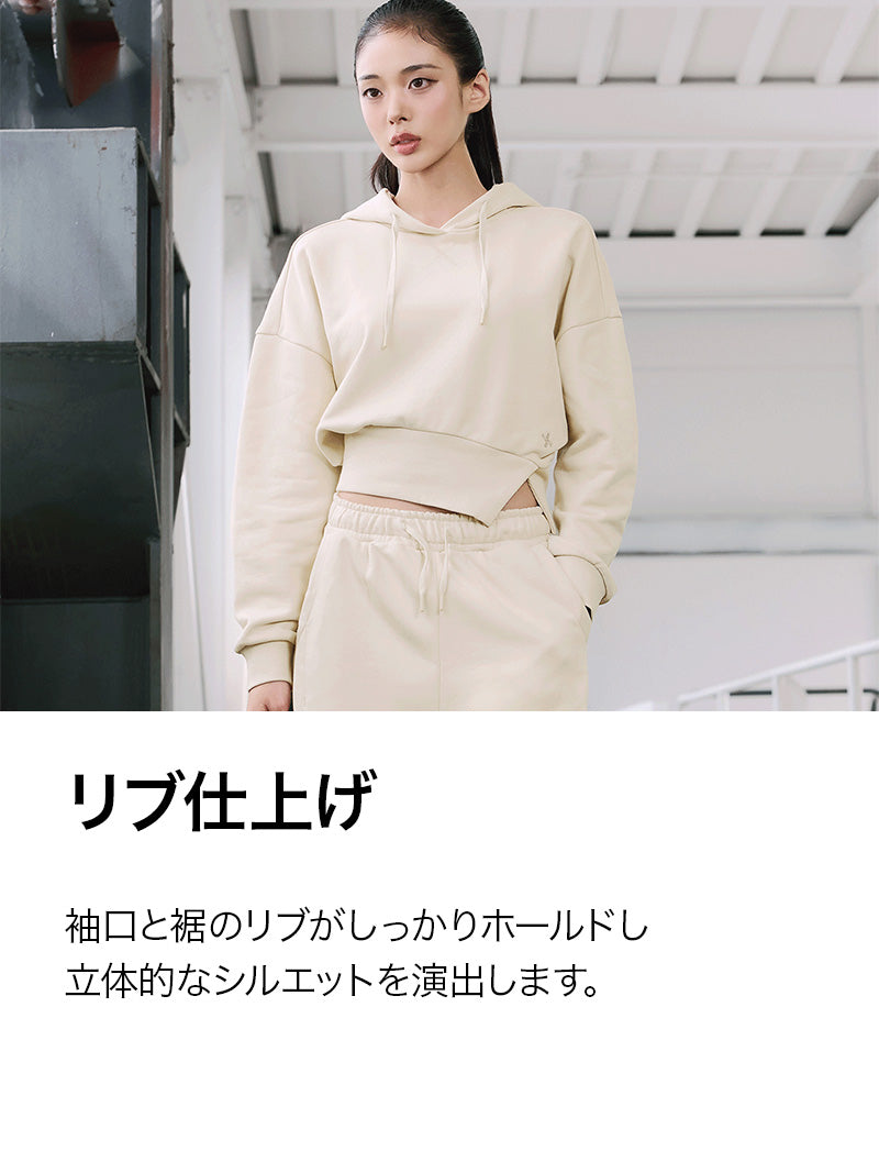 【SET】ソフトタッチ パーカー & ワイドパンツ