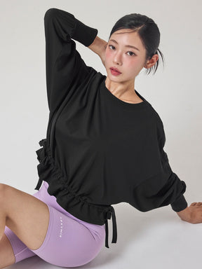 バルーン リボン付き トレーナー
