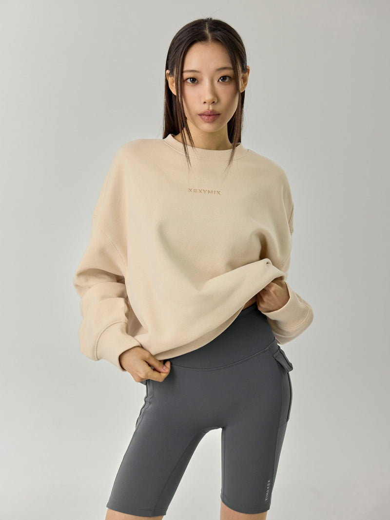 裏起毛 ソフトタッチ ルーズフィット トレーナー (単品)