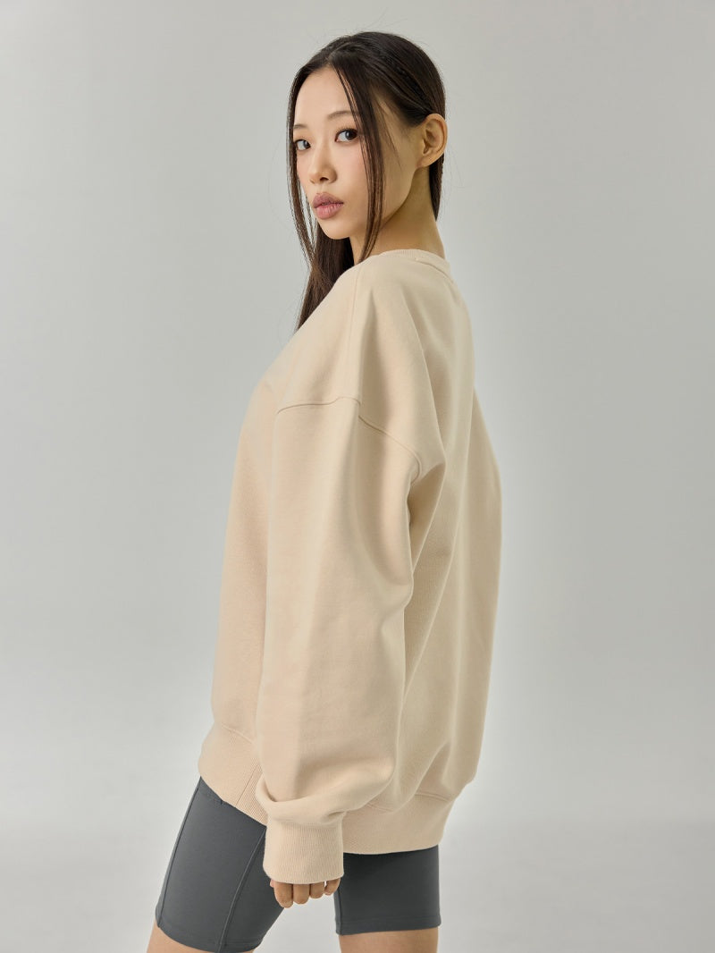 裏起毛 ソフトタッチ ルーズフィット トレーナー (単品)