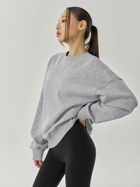 裏起毛 ソフトタッチ ルーズフィット トレーナー (単品)